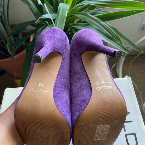 Purple Aldo Suede Pump - Picture 6 of 6